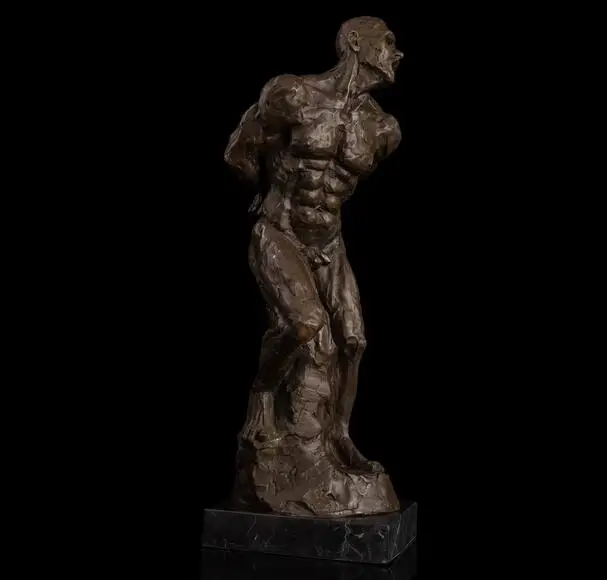 17 3 &quotабстрактный арт-деко Скульптура бронза Мрамор телесного цвета тело