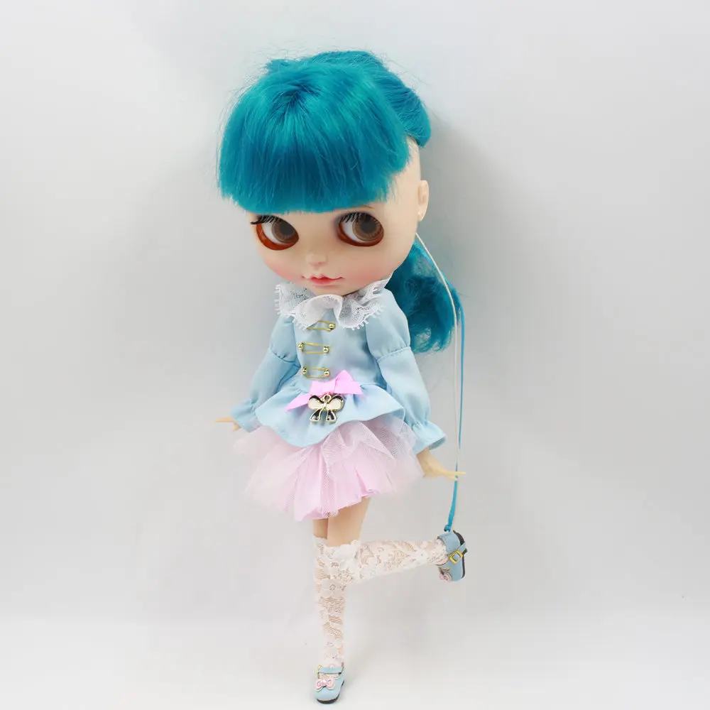 Наряды для куклы Blyth розовый и синий винтажный костюм 1/6 шарнирная кукла ледяная