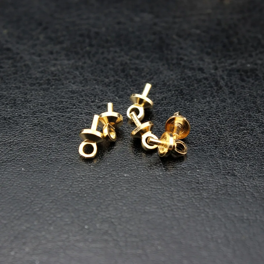 

100pcs Sheep Eyes Nail gold/white Beaded Pendant Accessories Diy Connector Wholesale Horn Nails With Pendant Bracelet Material