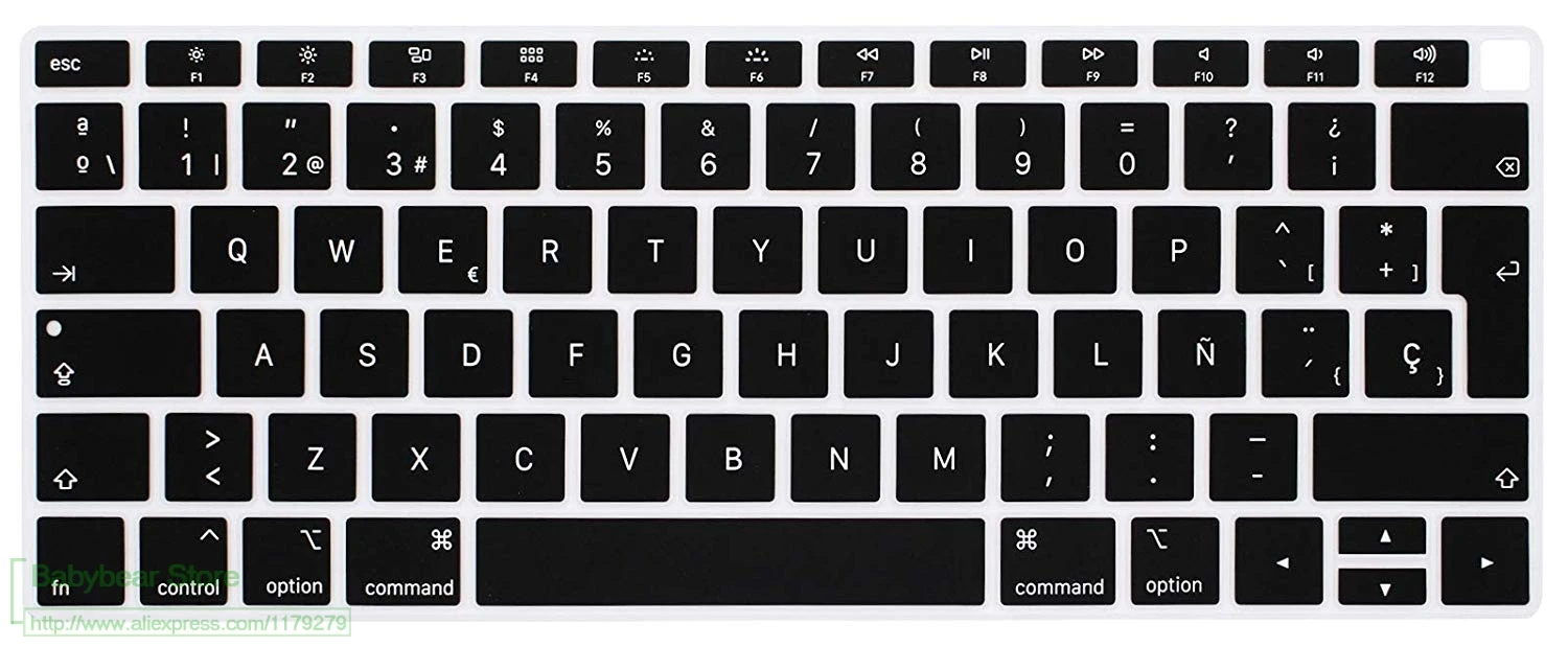Для нового Apple Macbook Air 13 13,3 дюймов клавиатура протектор Защитная оболочка покрытие испанская клавиатура A1932 Touch Id retina