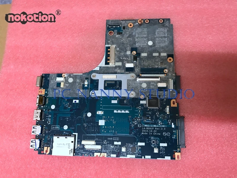 PCNANNY ZIWB2 ZIWB3 ZIWE1 LA-B091P материнская плата для Lenovo Ideapad E40-70 Intel Core Φ 2GB Материнская