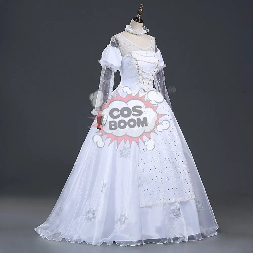 COSBOOM Алиса в стране чудес костюм Белая Королева вечернее платье принцессы