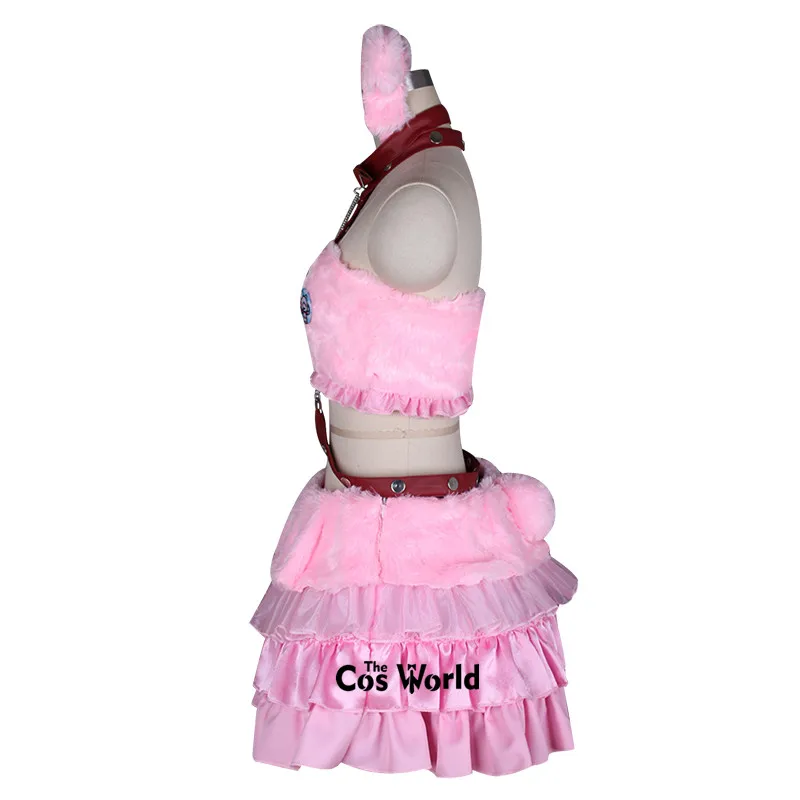 Костюм для косплея SUPERSONICO в виде розового медведя кота |