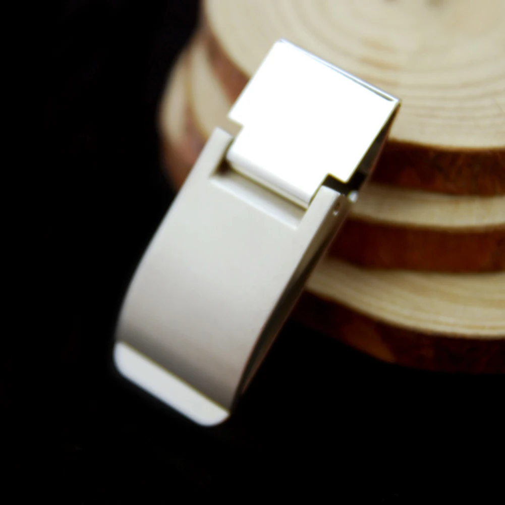 Мужской зажим для денег металла векселедержателю бумажник большой счета модные