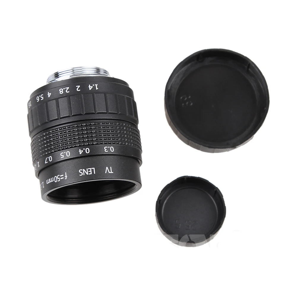 Фуцзянь 50 мм F1.4 CCTV объектив C адаптер макро кольцо для Canon M M2 M3 M5 M10 беззеркальная