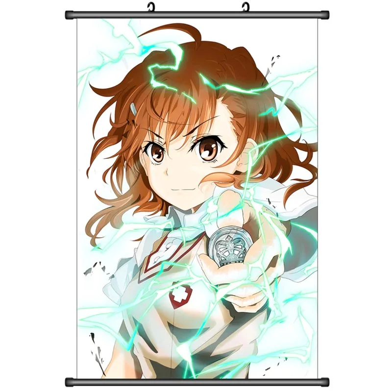 Японский аниме Toaru Kagaku no Rerugan некий научный перила Misaka Mikoto Shirai Kuroko домашний Декор