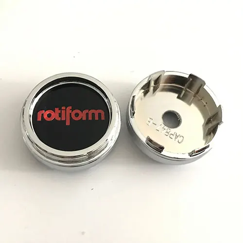 rotiform chrome cap Автомобиль-Стайлинг 60 мм ССР Racing Эмблема центра колеса Кепки для диски автомобилей-охватывает ССР Логотип Знак колеса концентратор Кепки s для воссен XXR Стикеры - Цвет: rotiform chrome cap