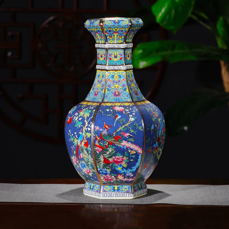 Цзиндэчжэнь изделия ручной работы под старину династии Цин qianlong Эмаль Золотая
