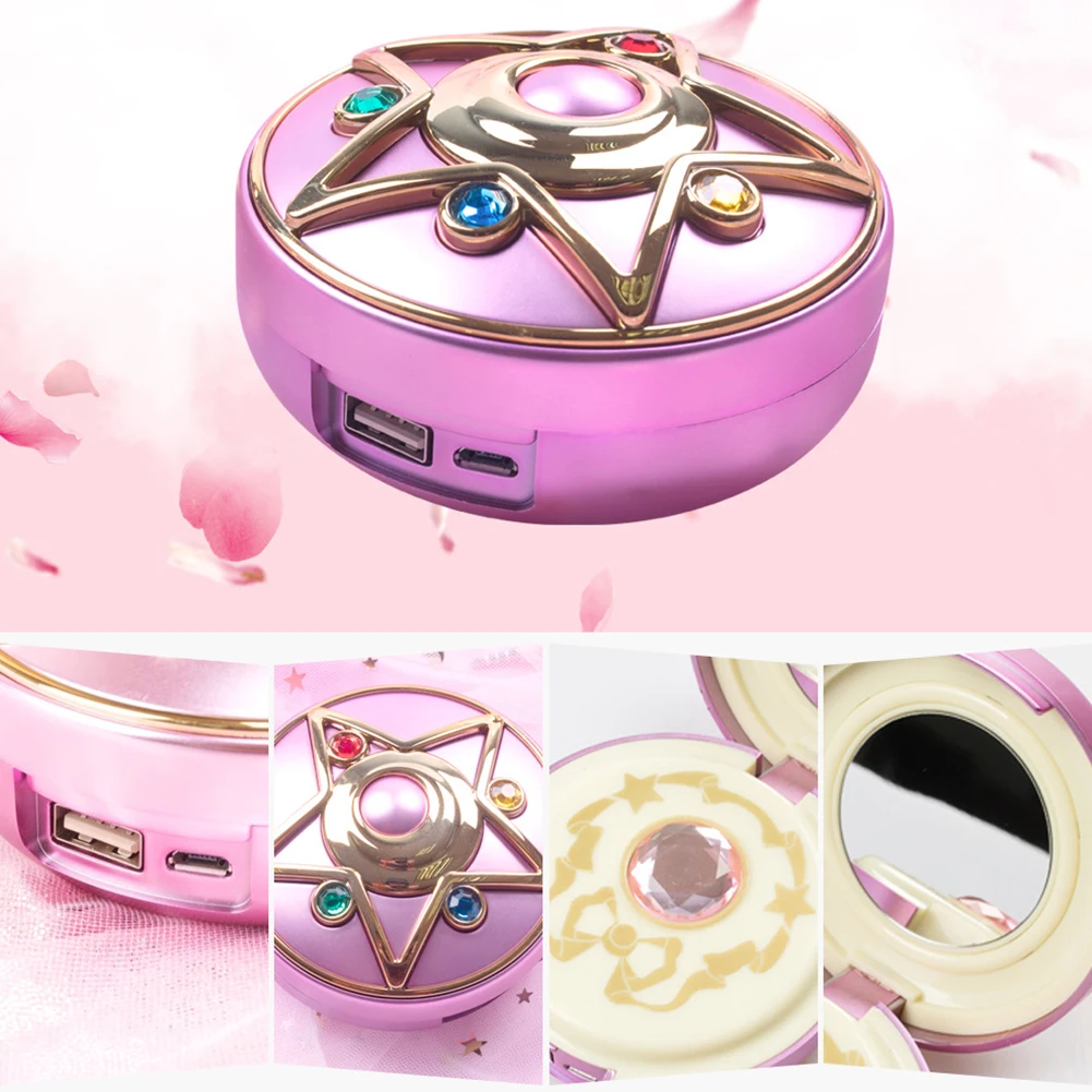 Аниме Captor Crystal Star зеркало для макияжа внешний аккумулятор 8000 мАч зарядное