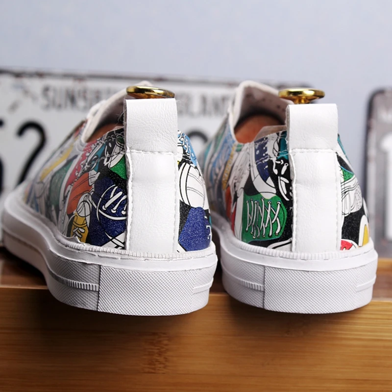 Мужские модные повседневные Лоферы Stephoes Летние кожаные Ретро слипоны ленивые