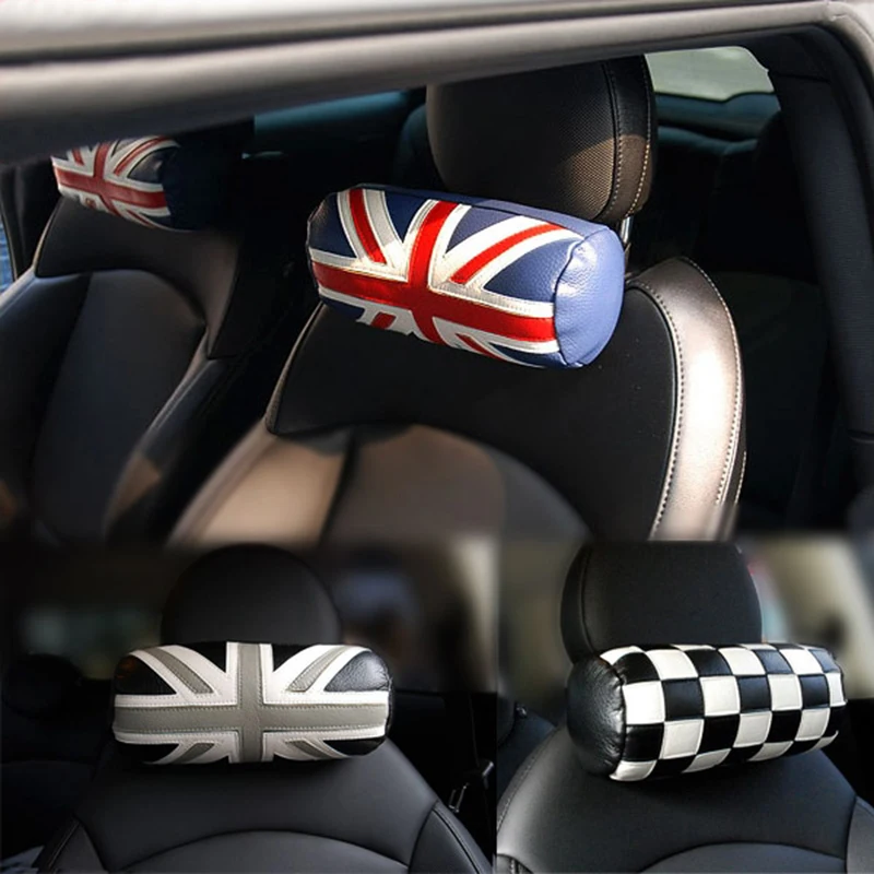 Подголовник автомобильного сиденья Кожаная подушка для головы и шеи BMW Mini JCW F55 F56