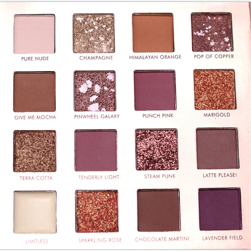 16 Colors Eyeshadow Matte Pearlescent Nude Pressed Shimmer Eye Shadow Make Up Cosmetics Shadows Waterproof Beauty Glazed |
