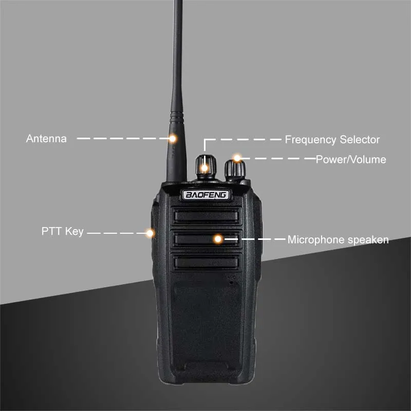 Kup 2 Sztuk Baofeng UV-6 Walkie-talkie 8w 2000mAh 128 CH UHF VHF Dwuzakresowy Dwukierunkowy Radio Woki Toki 10 KM Sprzęt Policyjny Radio Amador