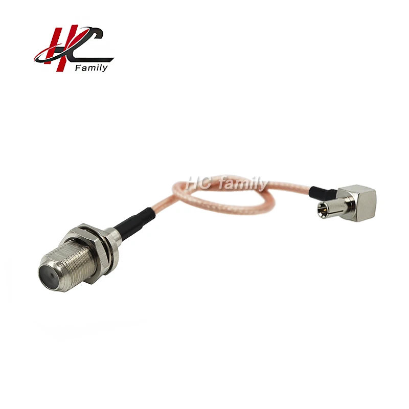 New High Temperature Straight F jack to 90 degree CRC9 TS9 plug RG316 Coax Cable 15cm 5.9in | Обустройство дома
