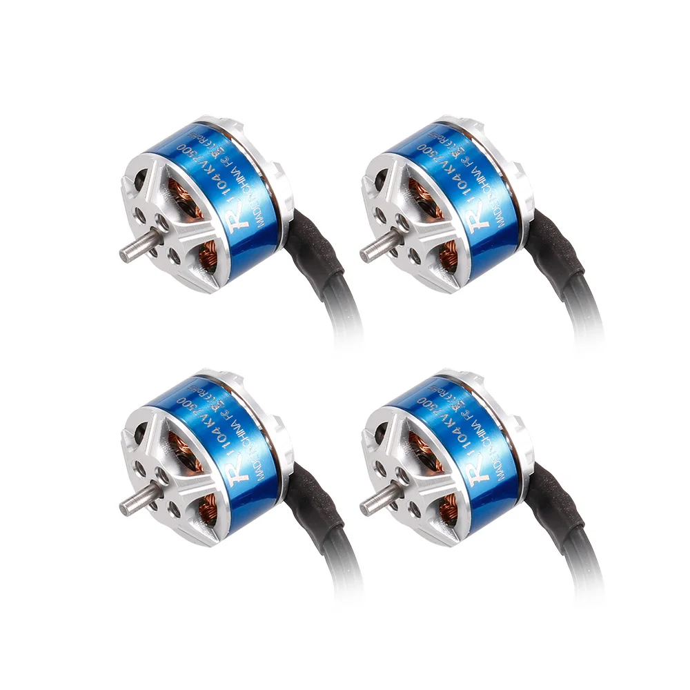 4 шт. R1104 7500KV 2 3S бесщеточный двигатель для 60 70 80 90 мм микро FPV гоночный Дрон
