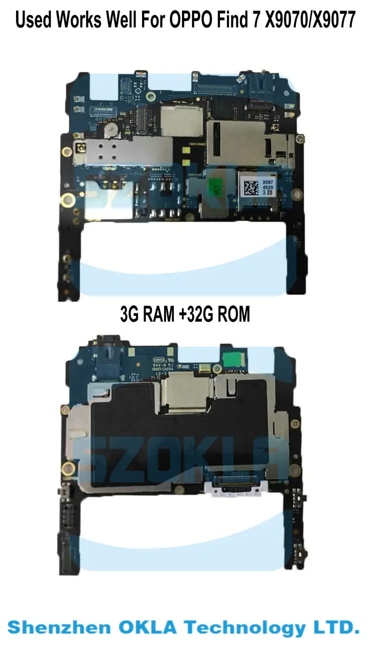 1 шт. б/у материнская плата OPPO Find7 Find 7 X9070 X9077 FDD LTE 3G RAM 32G ROM|logic motherboard|find7 |