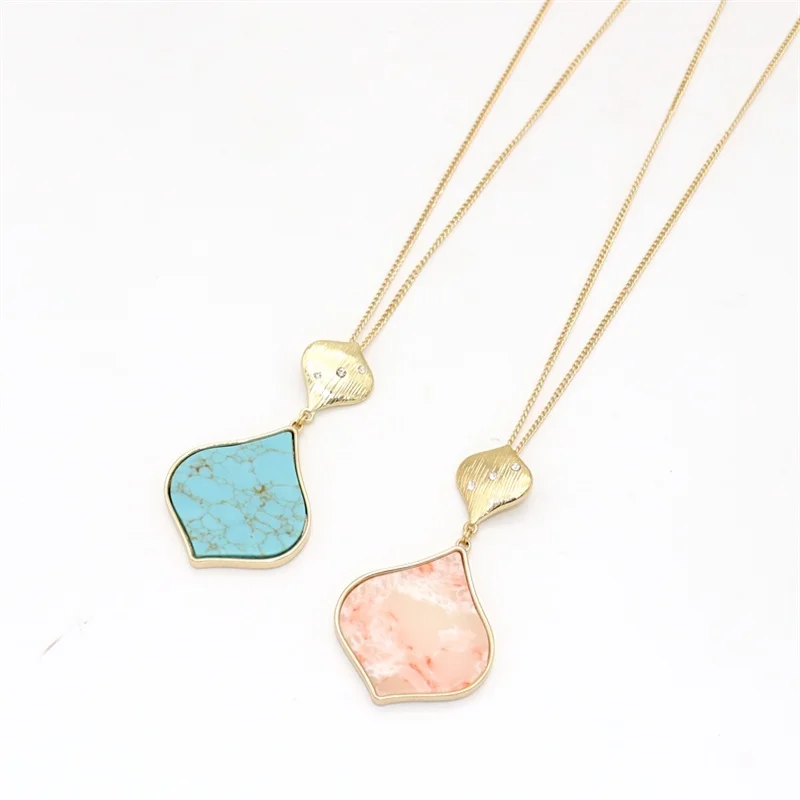 Серьги из каллаита и подходящие ожерелья розовый натуральный камень