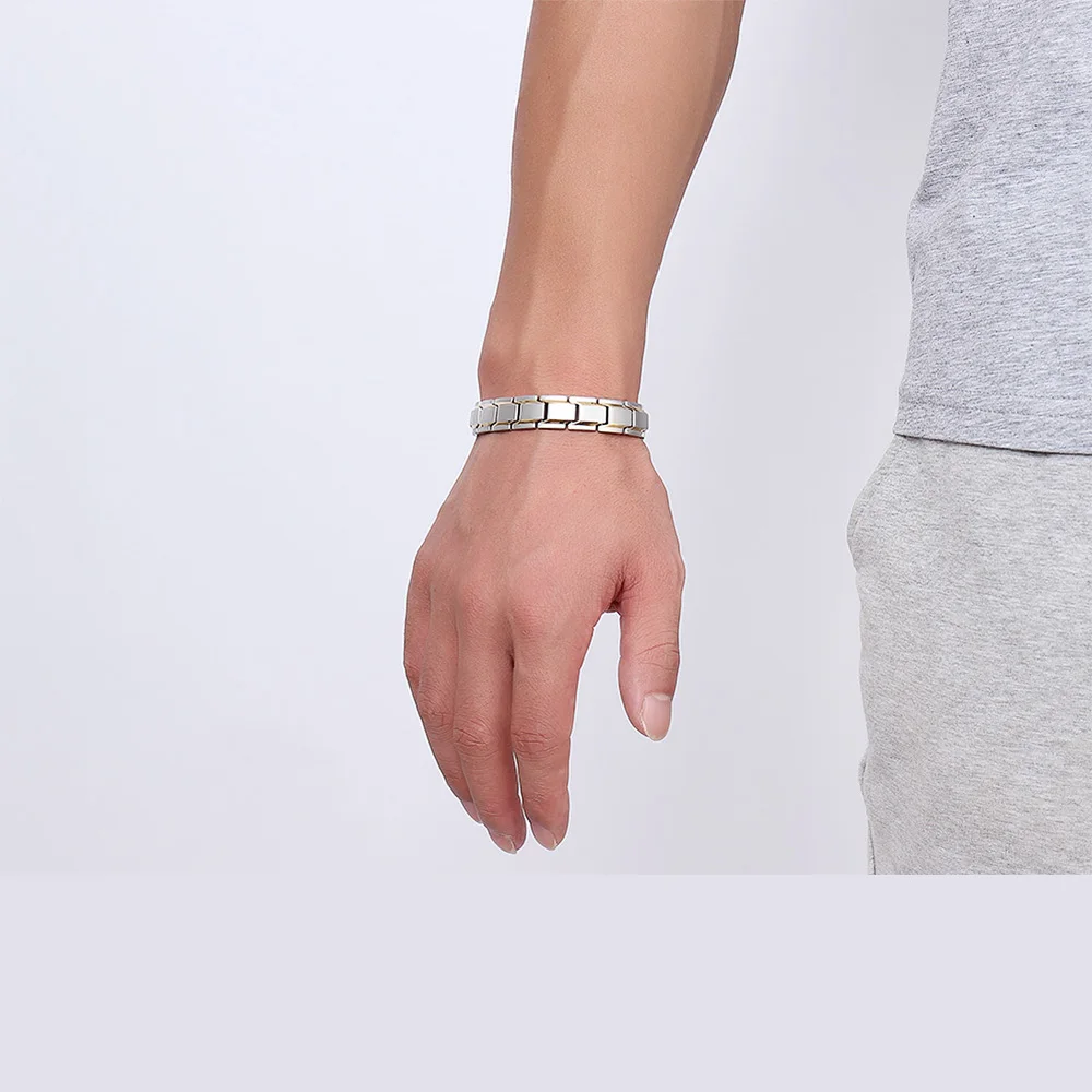 Юко Браслеты Магнитная Для мужчин Jewelry Нержавеющая сталь цепи Сувениры и подарки