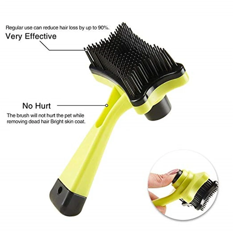 ПЭТ пластик гребень собака кошка для ухода и чистки перчатки Deshedding левой правой