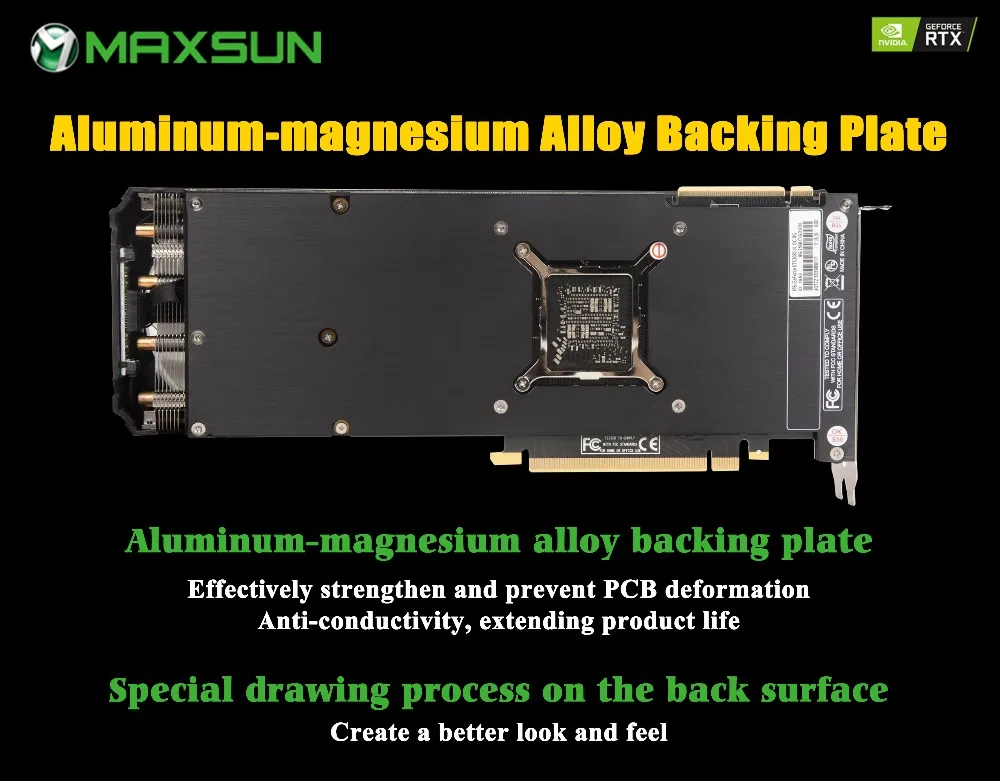 Графическая карта MAXSUN RTX 2080 Ti 11G GDDR6 NVIDIA 352bit 12nm 1350MHz 14000MHz Turing TU102 HDMI+ 3* DP+ type-C 4352