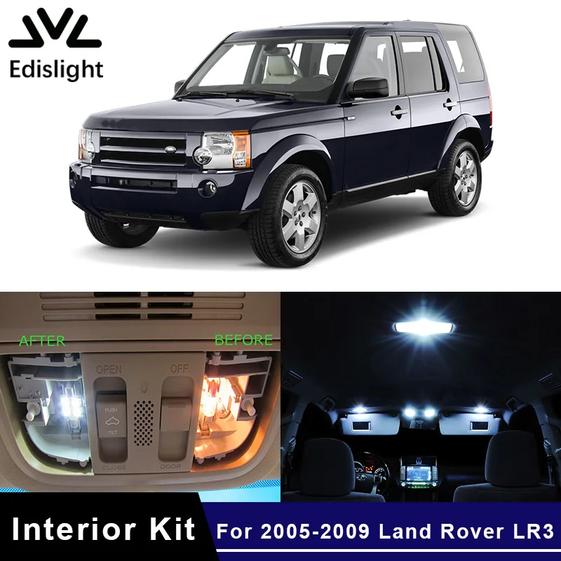 Автомобильные лампы Edis светильник 14 шт. ледяные синие посылка для Land Rover LR3 2005 2009