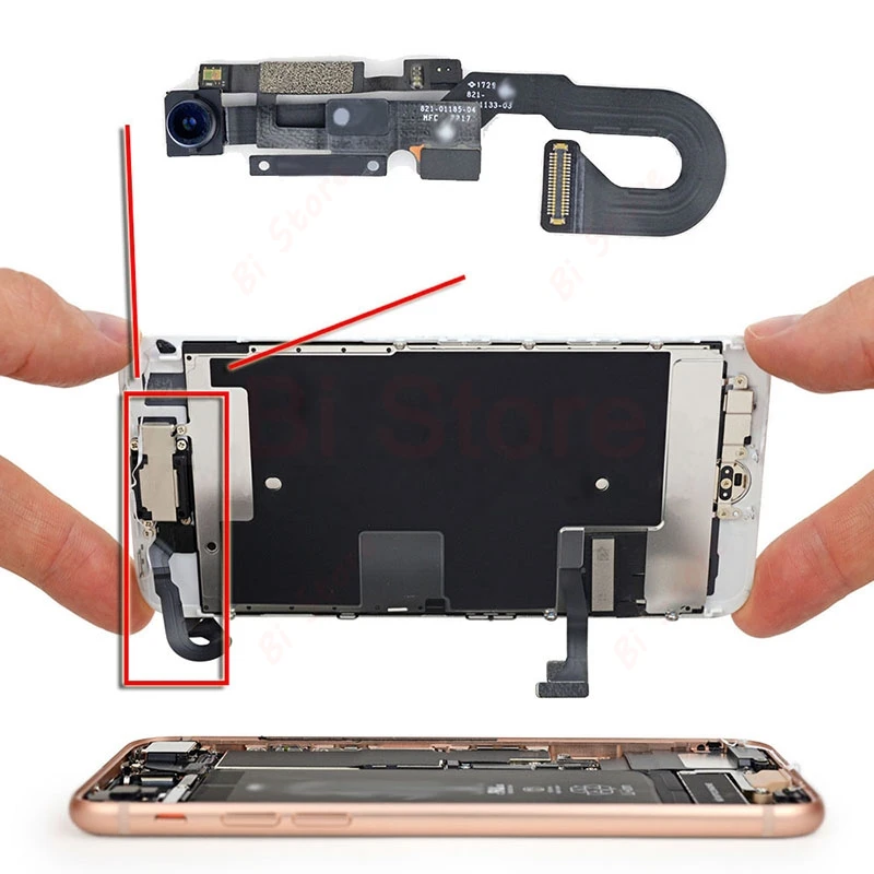 Малая фронтальная камера для iphone X XS Max XR 7 Plus 8 датчик света близость гибкий кабель