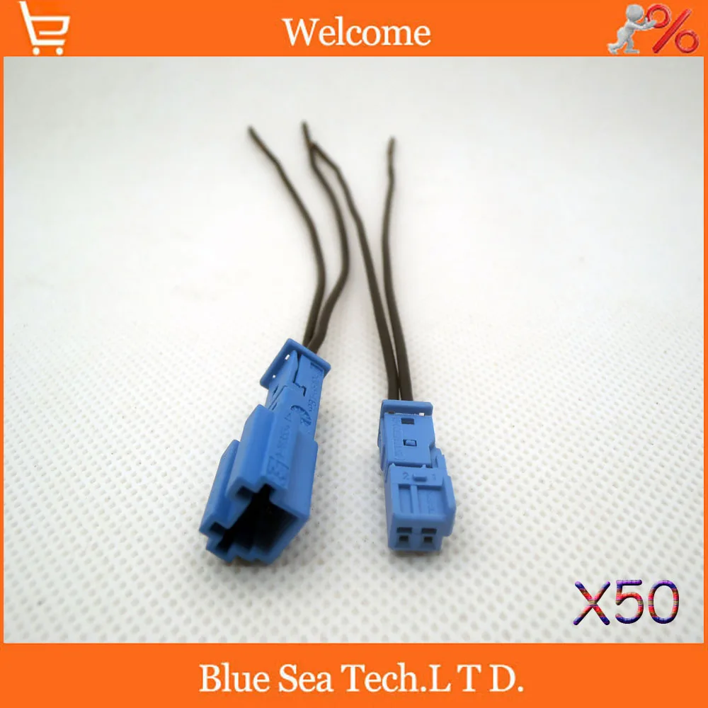 50 пар хорошее качество синяя Автомобильная штепсельная вилка динамика авто