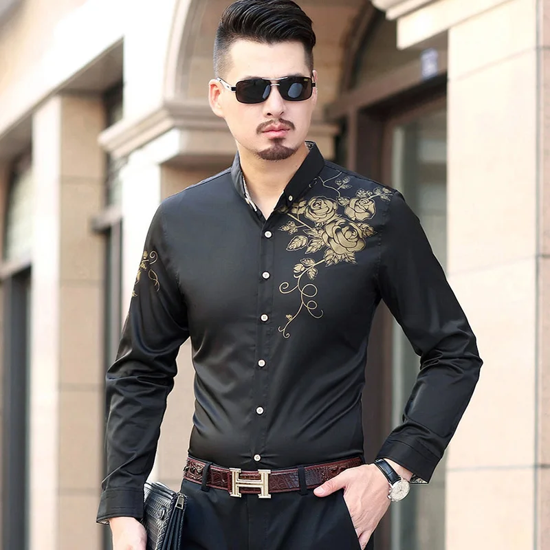 Мужская рубашка с длинным рукавом 7XL 6XL 5XL M большого размера|social masculina|camisa social