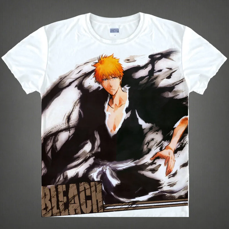 Coolprint аниме рубашка Tite Kubo отбеливающие футболки разных стилей с коротким рукавом