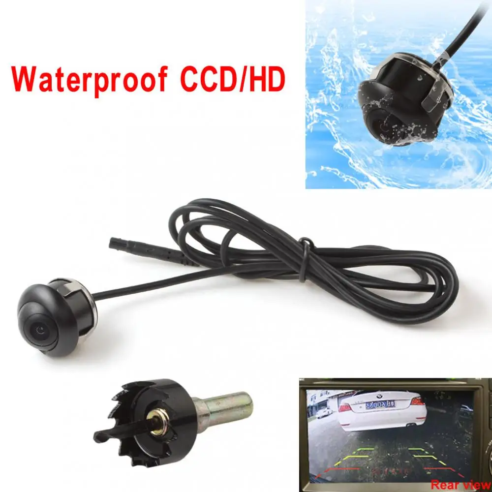DC12V автомобильная парковочная камера водонепроницаемая CCD HD ночное видение 360