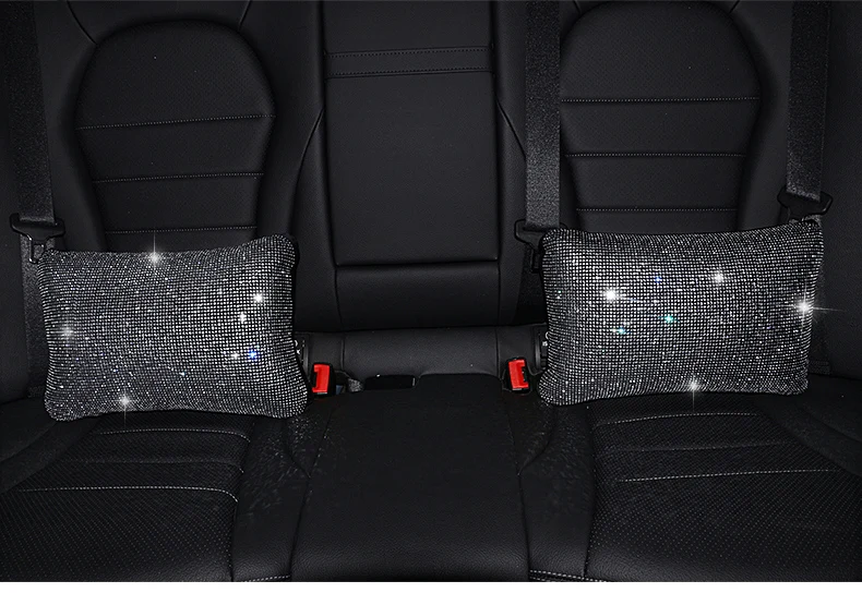 Bling, со стразами и кристаллами подушка для шеи в автомобиль поддержка талии Алмаз авто подголовник подушка автомобиля аксессуары для интерьера для девочек женщин