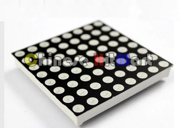 Светодиодный матричный дисплей 16pin 8x8 60x60 мм полноцветный RGB модуль общий анод для