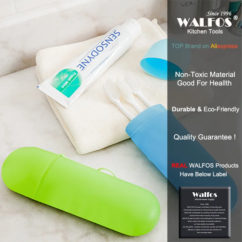 WALFOS портативный дорожный держатель для зубной пасты и щетки крышка чехол