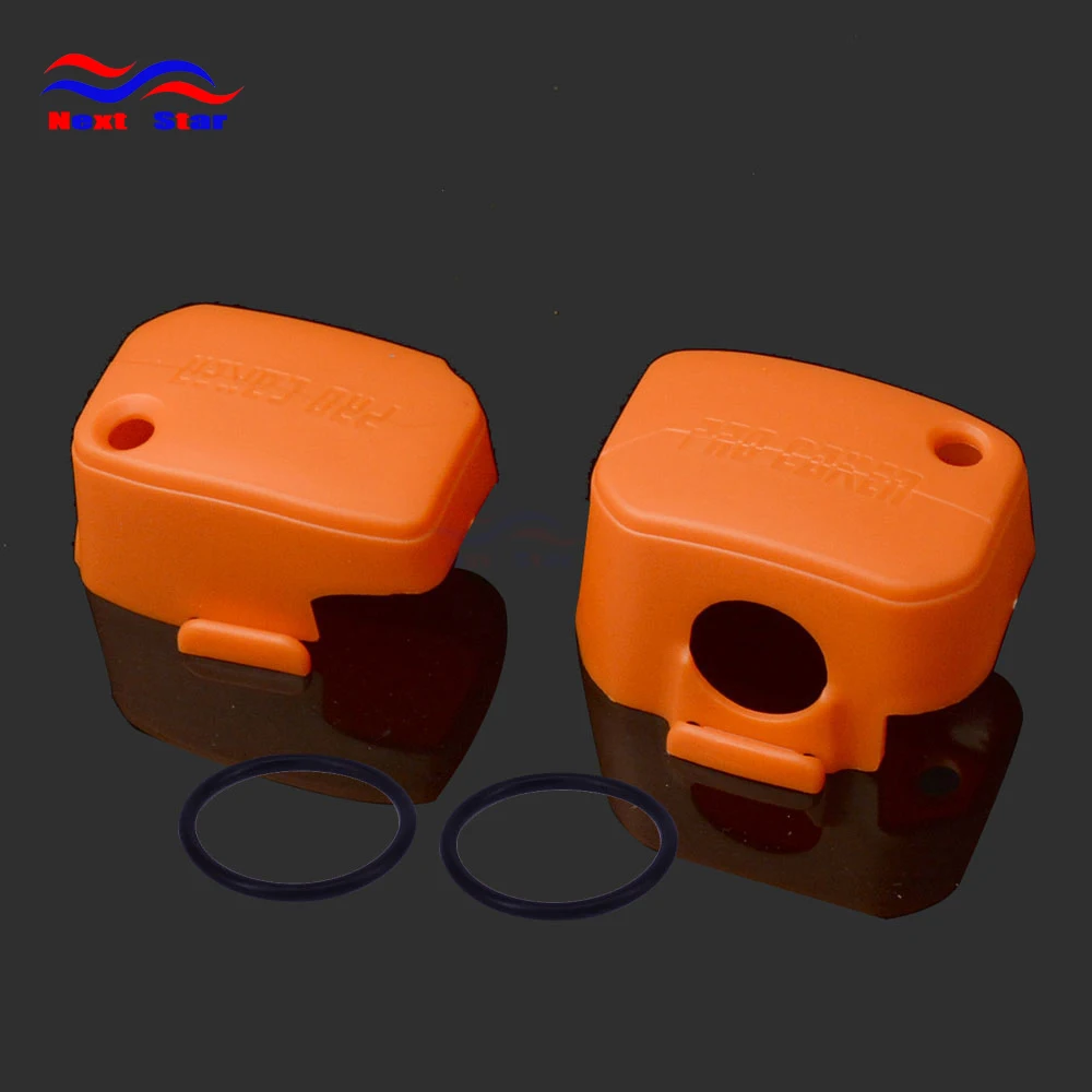 Motorcycle Plastic Orange Master Cylinder Cover Guard Protector For KTM EXC XC XCF MX EGS SX SMR 50 85 125 200 250 300 400 530 | Автомобили