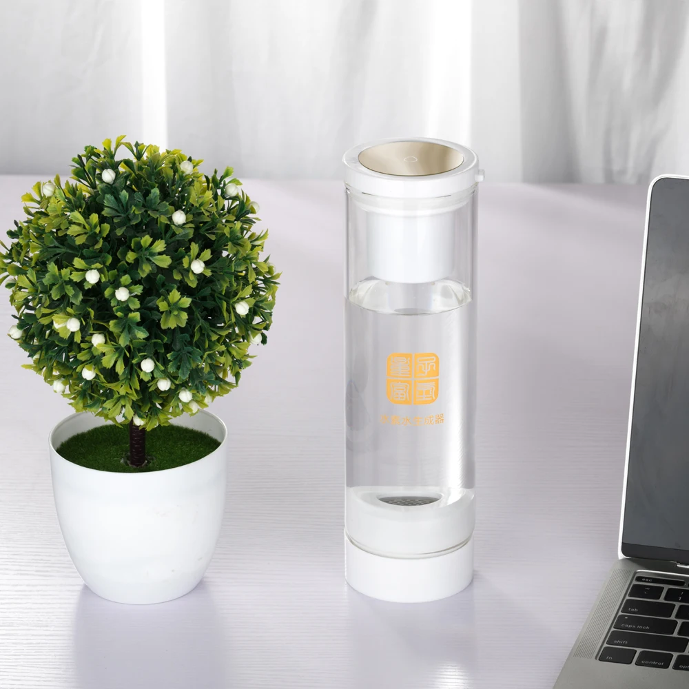 

Hydrogen Water Generator + MRET OH 7.8Hz Rechargeable Portable Alkaline Maker DuPont SPE Electrolysis H2 Ionizer 500ML IHOOOH