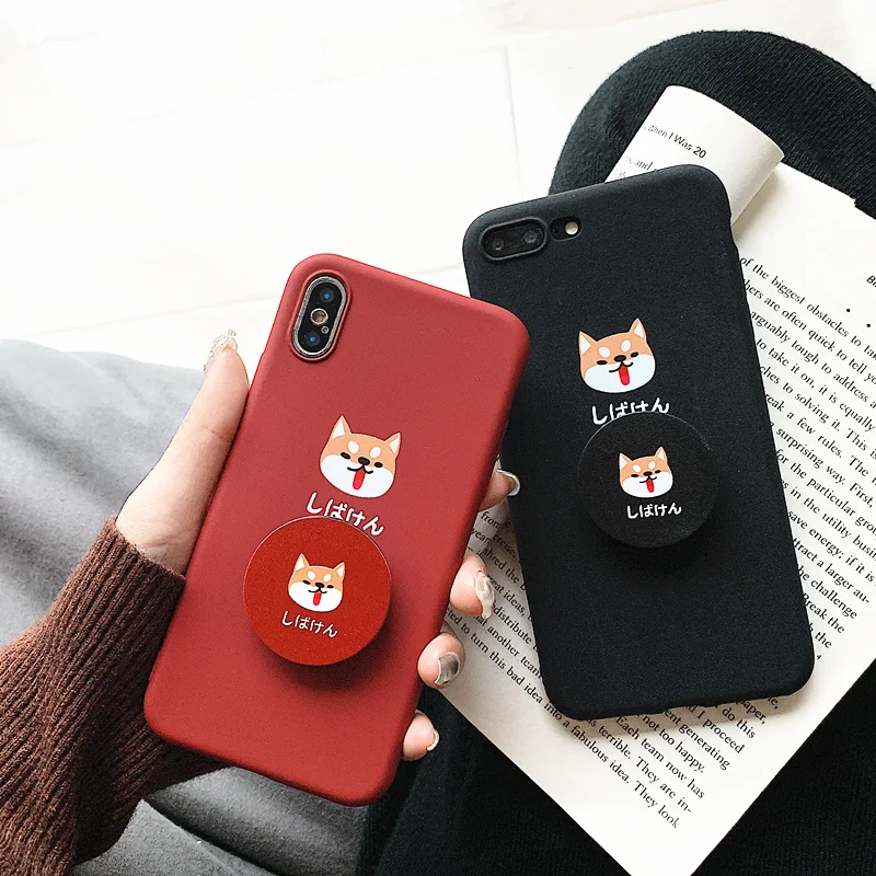 Shiba Inu Case For Letv Pro 3 2 1s Oneplus 6T 6 5T 5 Scrub Matte Cute Animal Bracket Cover |