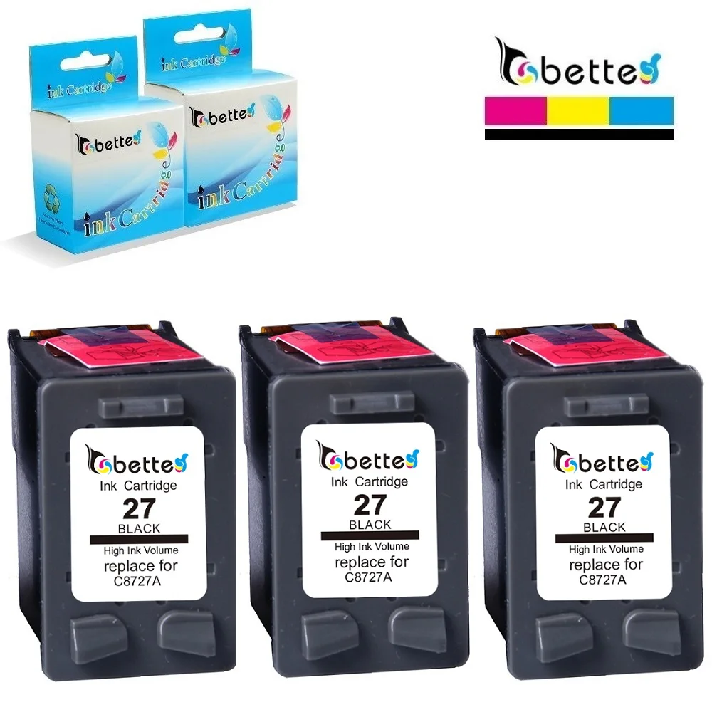 3PK заправка чернильного картриджа для HP 27 hp27 Officejet 4259 серии 5600 5605 5608 5609 5610 5615 5679 v