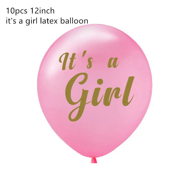10pcs girl latex Детский баннеры для мальчиков и девочек, детские воздушные шары, украшения для дня рождения, вечерние подарки для детей - Цвет: 10pcs girl latex