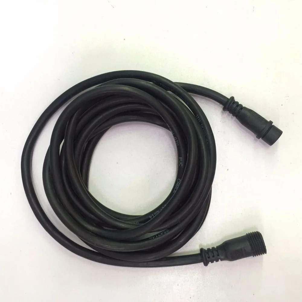 4 5 м (15 футов) 3 ядра черный водонепроницаемый удлинитель один конец с штекером