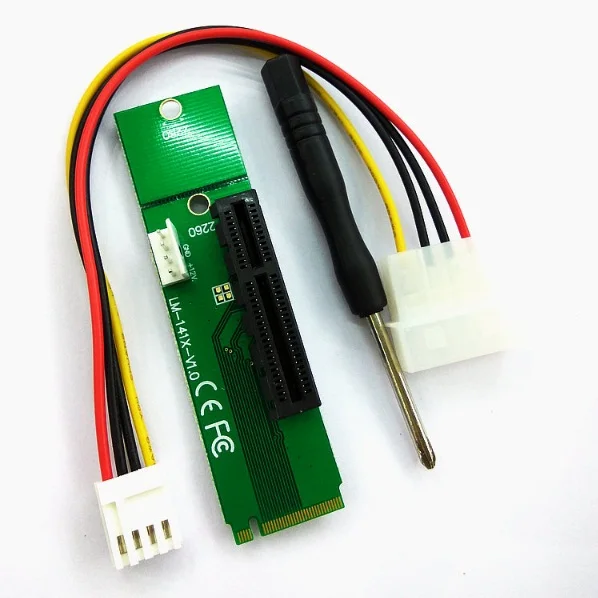 

100 шт., Райзер-карта NGFF M2 PCI-e 4x, ключ M, порт M.2 SSD, PCI Express