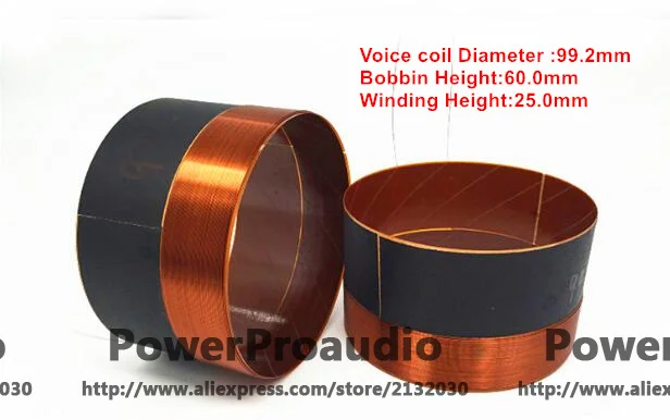 

2 pcs High Quality 99.2mm woofer / loudspeaker / speaker voice coil