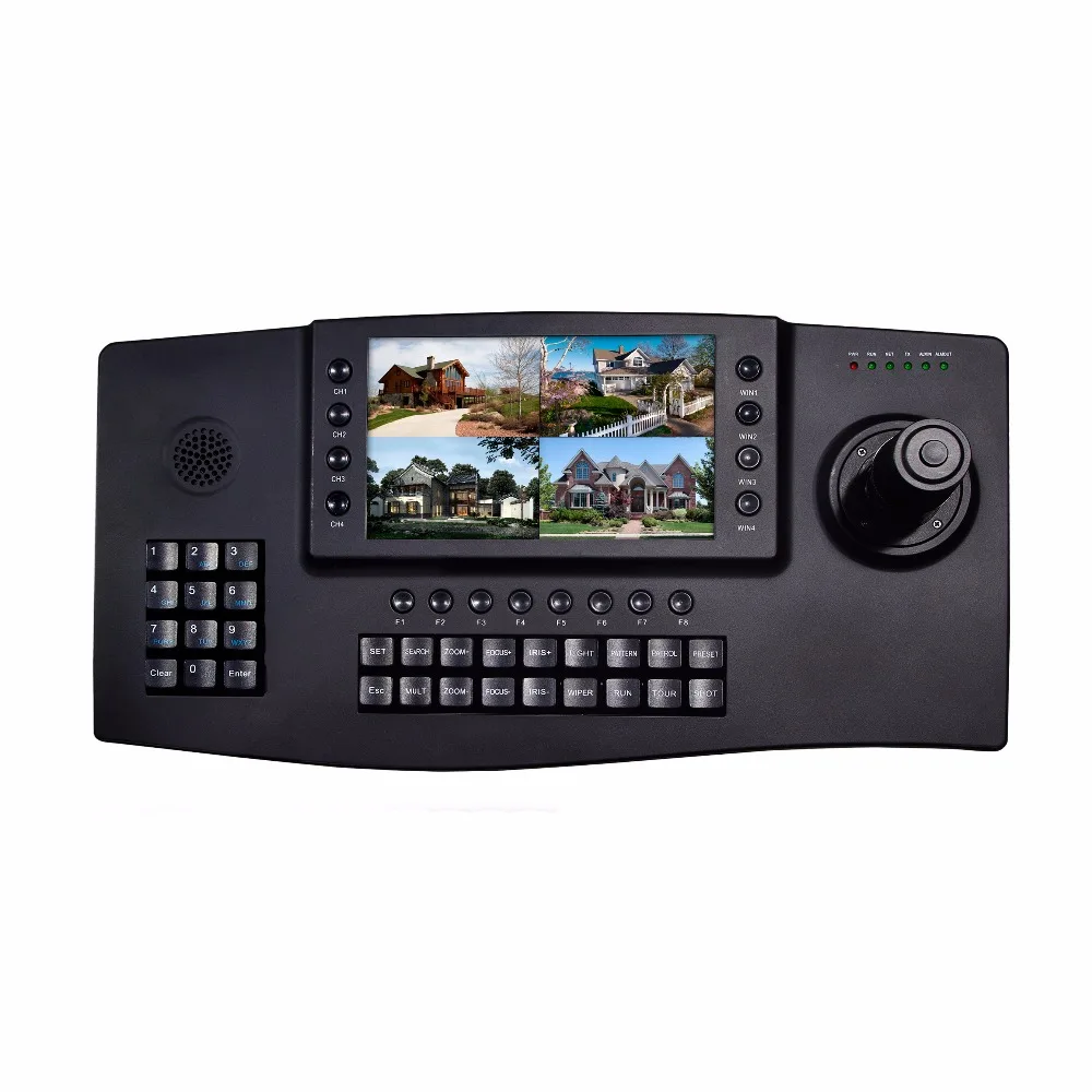 Новый 7 дюймовый TFT ЖК дисплей 1024*600 4 канальный видеодисплей HDMI выход Onvif 4D