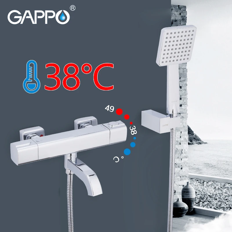 Смесители для душа ванной комнаты GAPPO настенный термостатический смеситель