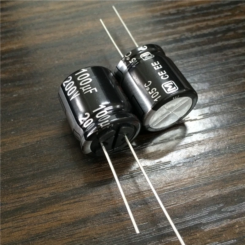5 шт. 100 мкФ 200V EE серия 18x20 мм Высокая пульсация тока 200V100uF алюминиевый электролитический конденсатор
