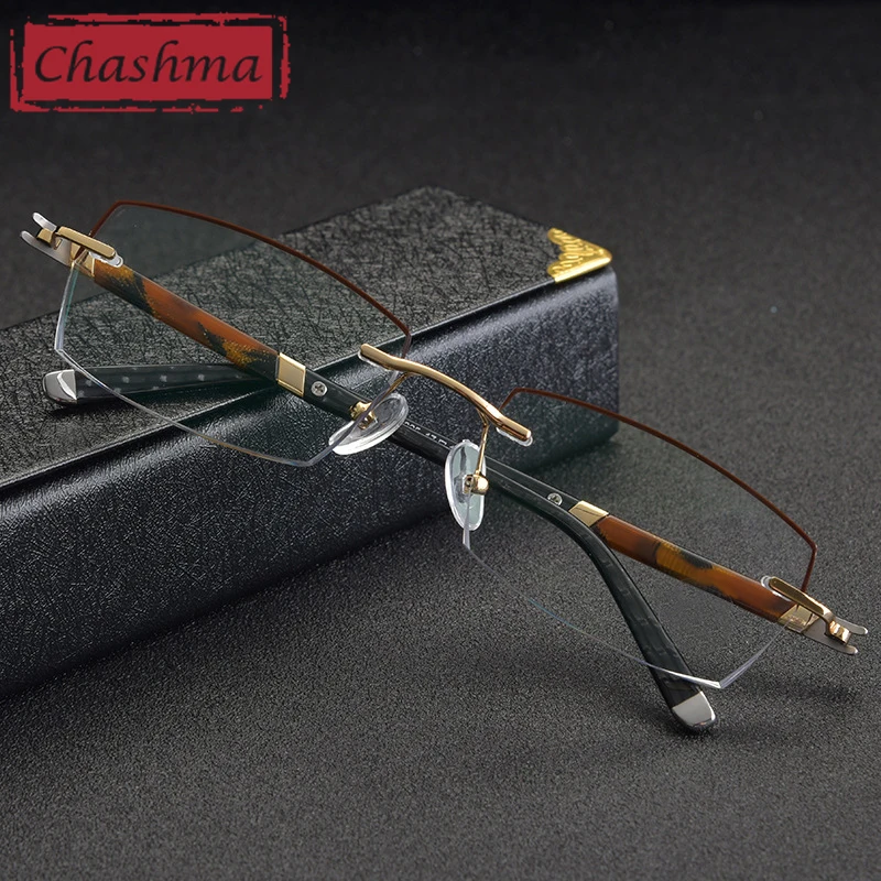 Золотые оправы для очков мужские oculos de grau masculino armacao без корректирующие очки при