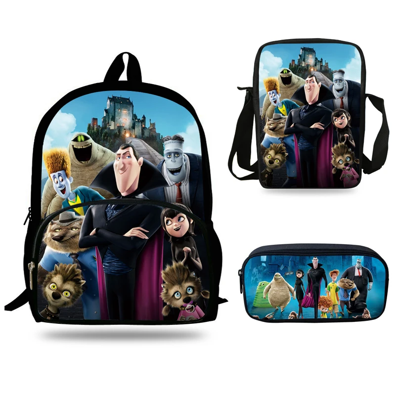 16 дюймов начальной школы для мальчиков школьного рюкзака Hotel Transylvania сумка подарок для ребенка Детская Mochilas обувь для девочек