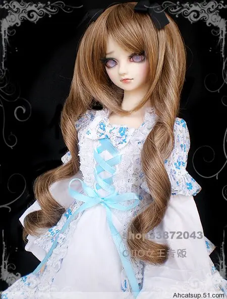 Одежда для куклы BJD/SD/небесно голубое цветочное кружевное платье принцессы