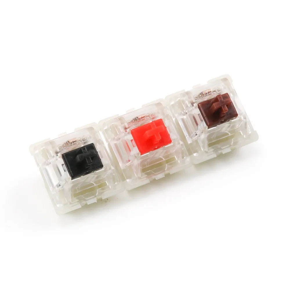Gateron тихий переключатель 5 контактов черный красный коричневый Переключатели для