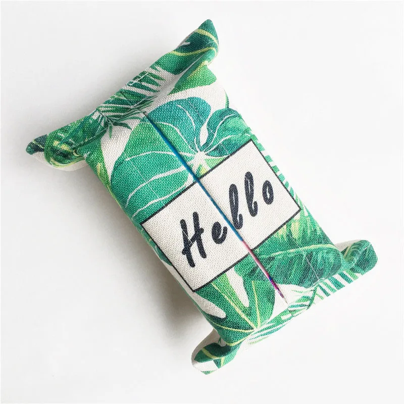 Растительная хлопковая ткань коробка гостиная тканевый набор | Дом и сад