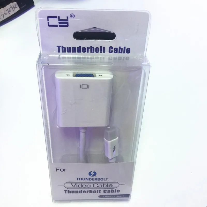 

Thunderbolt mini dp to VGA female cable adapter for Macbook white color
